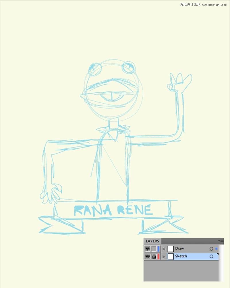 Illustrator绘制萌萌的青蛙柯密特图标 第4张 Illustrator绘制萌萌的青蛙柯密特图标 第4张