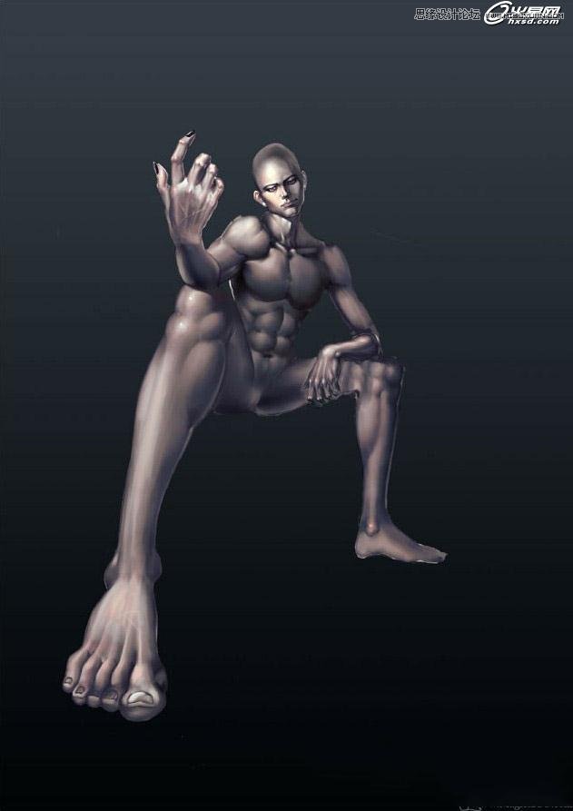 3ds Max绘制中国风的黑魔法师 第4张 3ds Max绘制中国风的黑魔法师 第4张