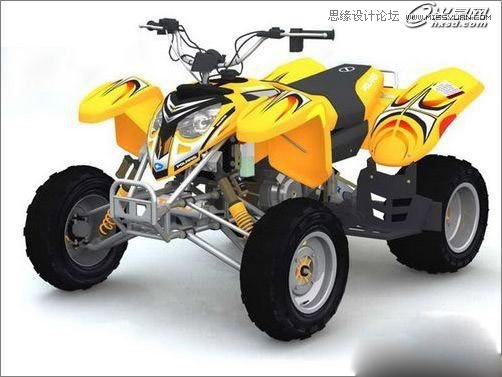 3ds Max制作四轮摩托车实例教程 第18张 3ds Max制作四轮摩托车实例教程 第18张