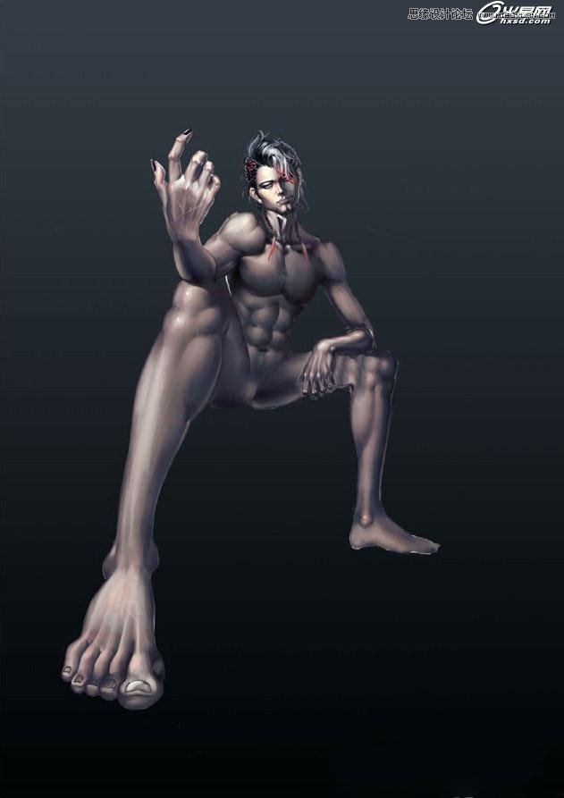 3ds Max绘制中国风的黑魔法师 第5张 3ds Max绘制中国风的黑魔法师 第5张