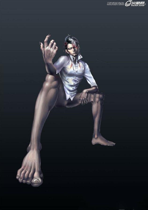 3ds Max绘制中国风的黑魔法师 第6张 3ds Max绘制中国风的黑魔法师 第6张