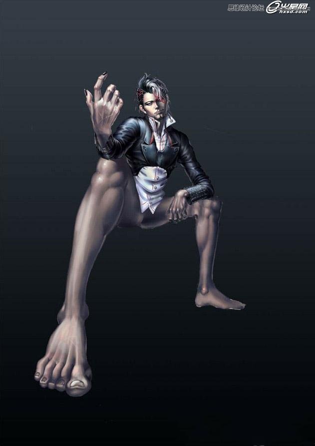 3ds Max绘制中国风的黑魔法师 第7张 3ds Max绘制中国风的黑魔法师 第7张