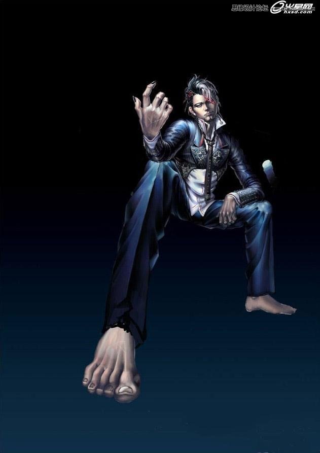 3ds Max绘制中国风的黑魔法师 第9张 3ds Max绘制中国风的黑魔法师 第9张