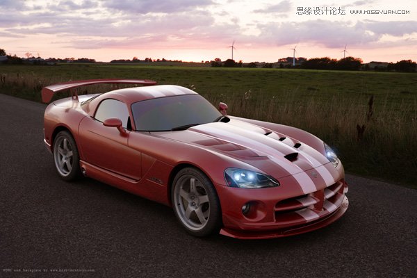 3DMAX创建一个逼真的汽车渲染教程