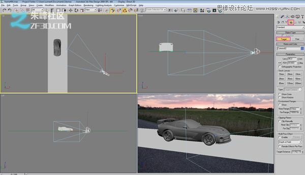 3DMAX创建一个逼真的汽车渲染教程 第5张 3DMAX创建一个逼真的汽车渲染教程 第5张