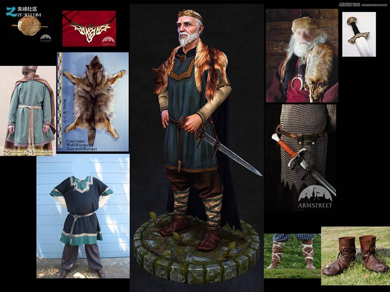 3dmax制作欧洲风格的老国王教程  第3张