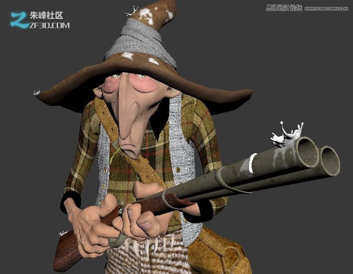 3dmax和zbrush制作瘦老头打鸟行动 第7张 3dmax和zbrush制作瘦老头打鸟行动 第7张