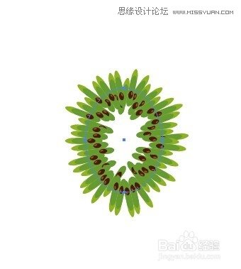 Illustrator绘制切开的猕猴桃效果图 第5张 Illustrator绘制切开的猕猴桃效果图 第5张