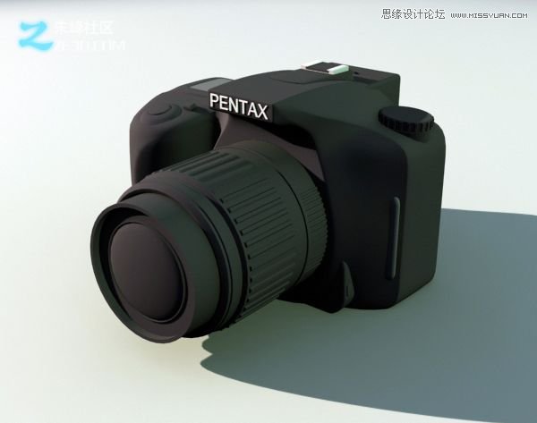 3dsmax制作数码单反照相机建模教程 第2张 3dsmax制作数码单反照相机建模教程 第2张