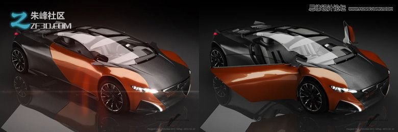 3dmax集合Vray制作标致时尚的汽车模型 第2张 3dmax集合Vray制作标致时尚的汽车模型 第2张