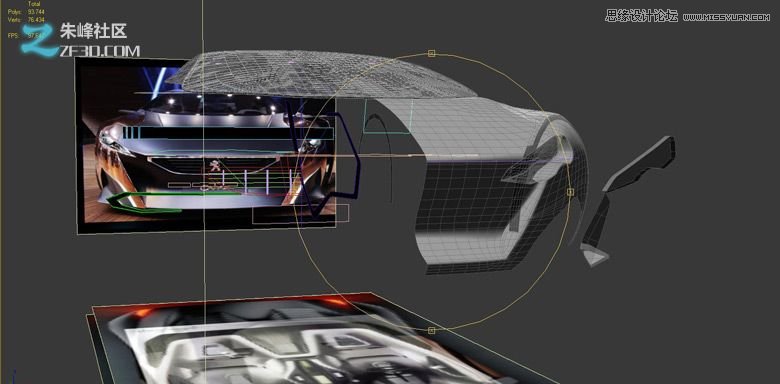 3dmax集合Vray制作标致时尚的汽车模型 第15张 3dmax集合Vray制作标致时尚的汽车模型 第15张