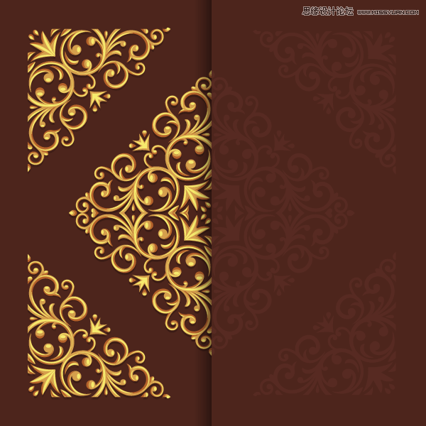 Illustrator绘制典雅时尚的欧式立体花纹