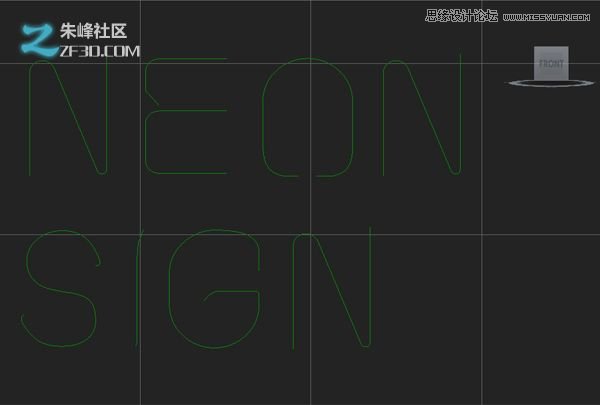 3dmax结合Vray制作霓虹灯艺术字效果 第4张 3dmax结合Vray制作霓虹灯艺术字效果 第4张