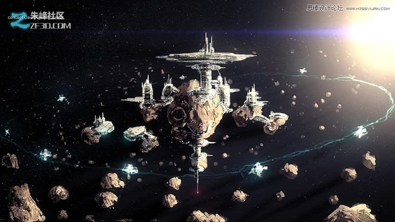 3DMAX模仿地心引力制作太空空间站 第2张 3DMAX模仿地心引力制作太空空间站 第2张