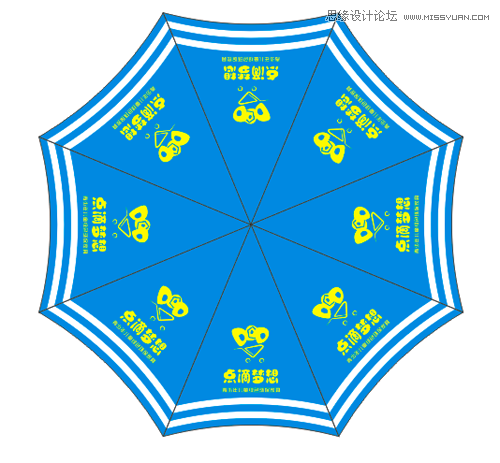 CorelDraw快速的制作广告雨伞效果图 第9张 CorelDraw快速的制作广告雨伞效果图 第9张
