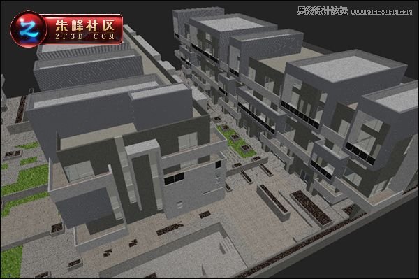 3DSMAX制作大气的小区室外效果图 第5张 3DSMAX制作大气的小区室外效果图 第5张