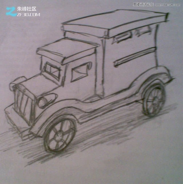 3Dmax制作木质纹理的立体玩具车教程 第2张 3Dmax制作木质纹理的立体玩具车教程 第2张