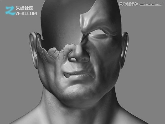 3DMAX制作科技独眼怪人建模教程  第6张