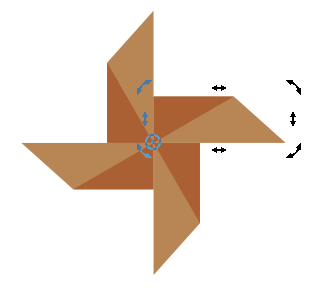 CorelDRAW绘制时尚简洁的纸风车效果图 第7张 CorelDRAW绘制时尚简洁的纸风车效果图 第7张