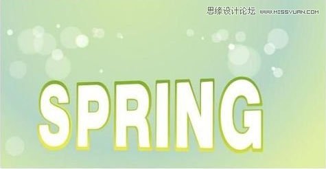CorelDraw制作绿色时尚的春天立体字教程  第4张
