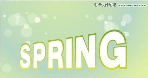 CorelDraw制作绿色时尚的春天立体字教程  第5张