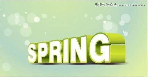 CorelDraw制作绿色时尚的春天立体字教程  第7张