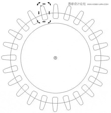 CorelDRAW绘制逼真的立体齿轮教程  第7张