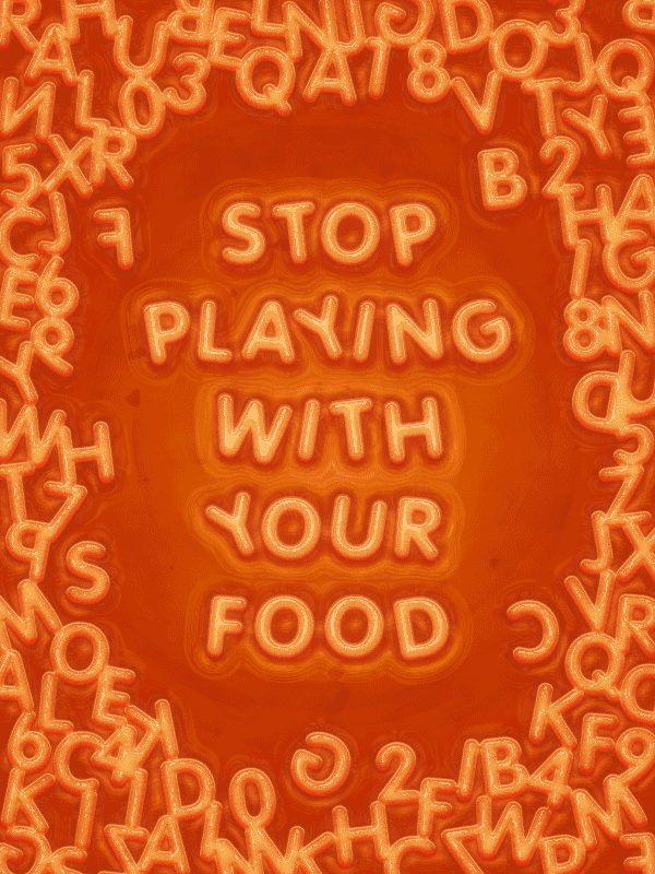 Illustrator制作意大利面艺术特效文字教程