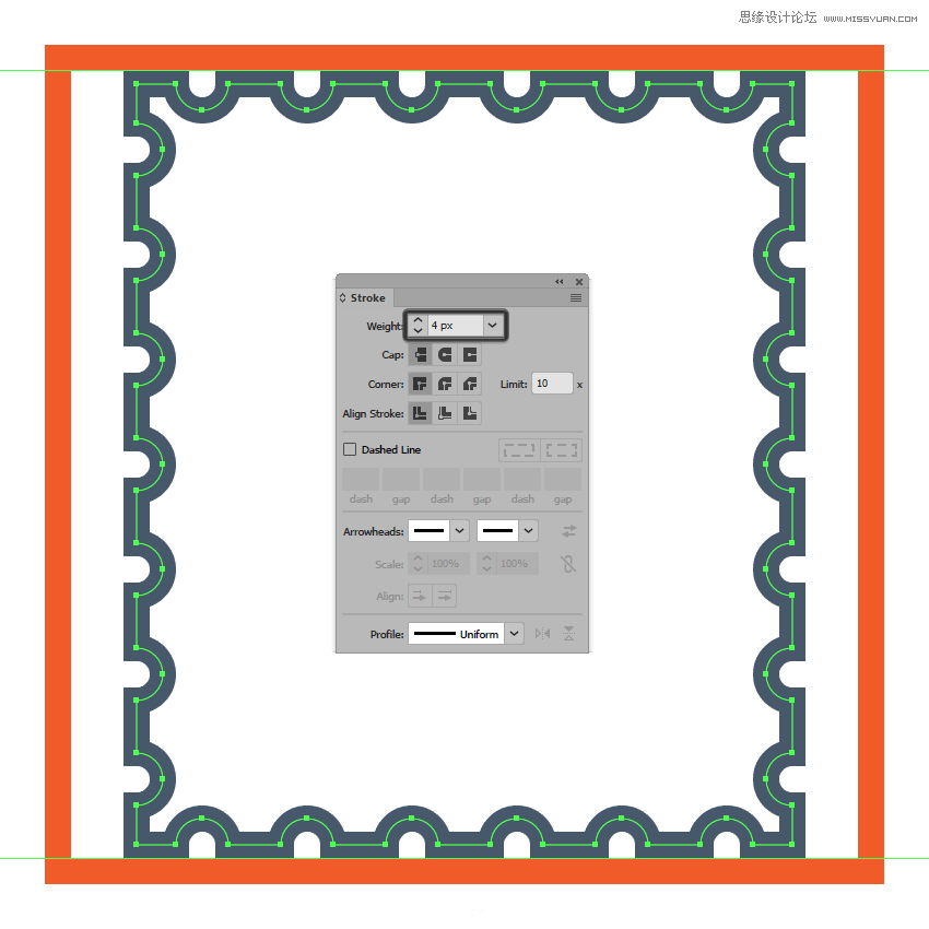 Illustrator绘制复古风格的邮票小插画 第7张 Illustrator绘制复古风格的邮票小插画 第7张