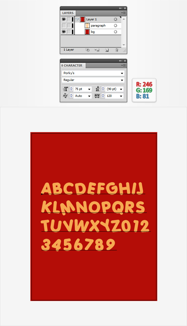 Illustrator制作意大利面艺术特效文字教程 第6张 Illustrator制作意大利面艺术特效文字教程 第6张