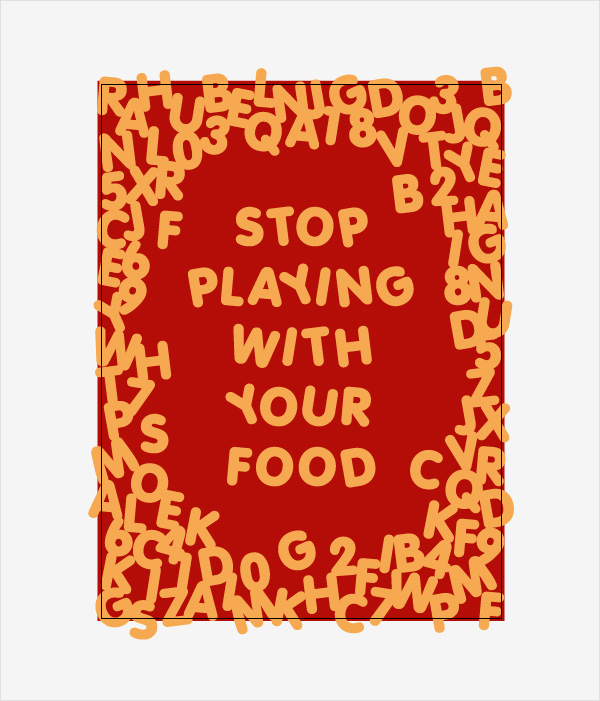 Illustrator制作意大利面艺术特效文字教程 第8张 Illustrator制作意大利面艺术特效文字教程 第8张