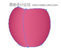 Illustrator使用渐变网格绘制逼真的红苹果  第4张