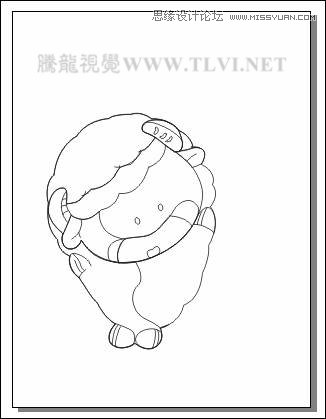 CorelDRAW实例教程:绘制方格风格卡通玩偶 第4张 CorelDRAW实例教程:绘制方格风格卡通玩偶 第4张