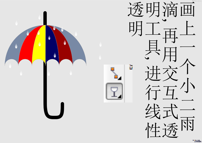 CorelDraw制作漂亮的小雨伞教程  第12张