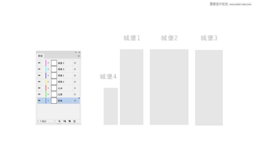 Illustrator绘制梦幻卡通风格的城堡  第4张