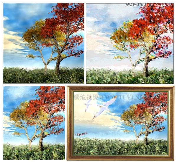 CorelDRAW实例教程：绘制现代装饰油画效果  第2张