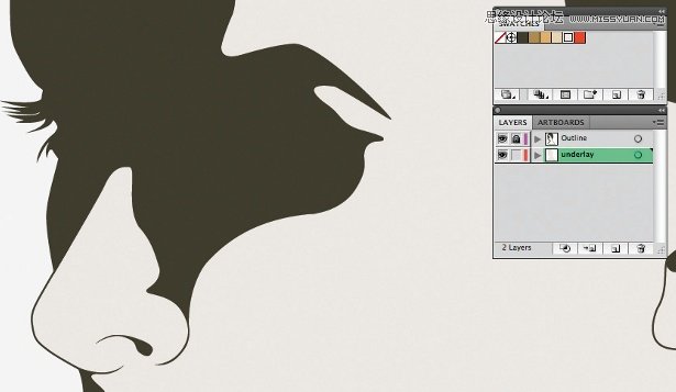 Illustrator绘制一张水滴飞溅效果的面部特效  第5张