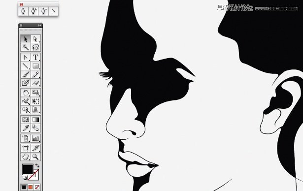 Illustrator绘制一张水滴飞溅效果的面部特效  第4张