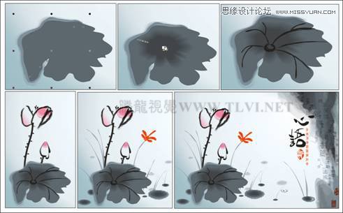 CorelDRAW实例教程:绘制中国风国画教程 第2张 CorelDRAW实例教程:绘制中国风国画教程 第2张