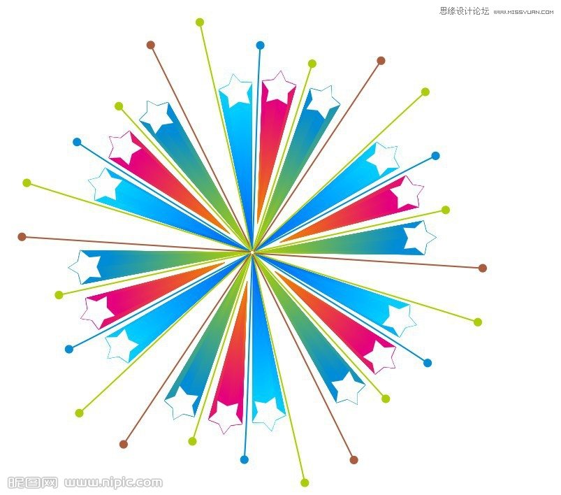 Coreldraw绘制带拖影效果的立体五角星  第12张