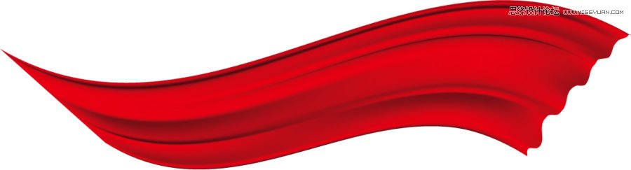 Illustrator绘制逼真质感的红绸缎教程  第5张