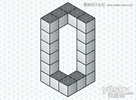 Illustrator绘制矢量三维字体组合特效  第9张