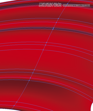 Illustrator绘制逼真质感的红绸缎教程  第6张