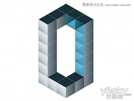 Illustrator绘制矢量三维字体组合特效  第10张