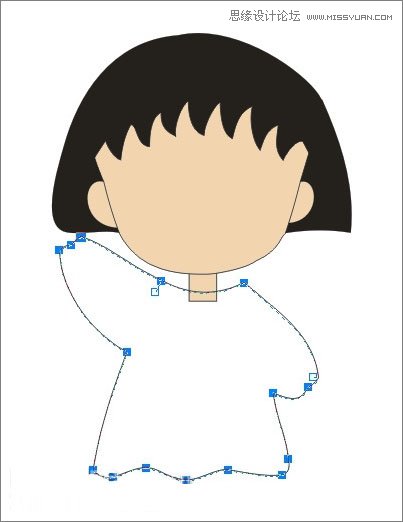 Coreldraw绘制樱桃小丸子儿童节插画 第11张 Coreldraw绘制樱桃小丸子儿童节插画 第11张