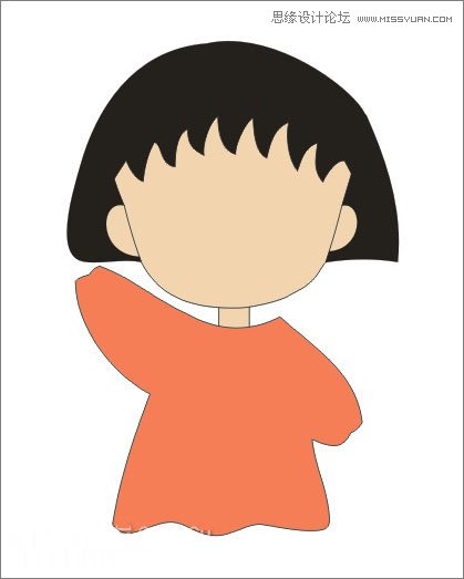 Coreldraw绘制樱桃小丸子儿童节插画 第12张 Coreldraw绘制樱桃小丸子儿童节插画 第12张