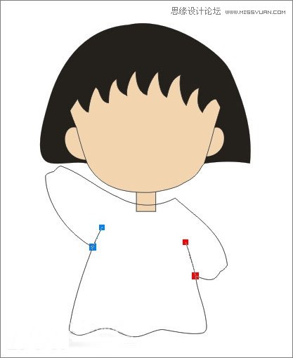 Coreldraw绘制樱桃小丸子儿童节插画 第13张 Coreldraw绘制樱桃小丸子儿童节插画 第13张