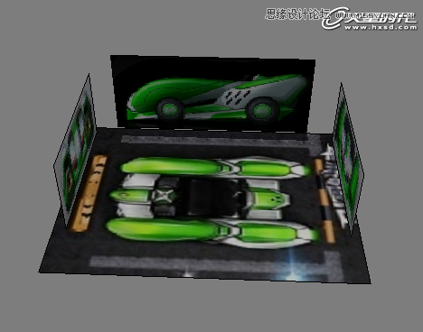 3ds Max制作绿色风格的跑跑卡丁车  第8张