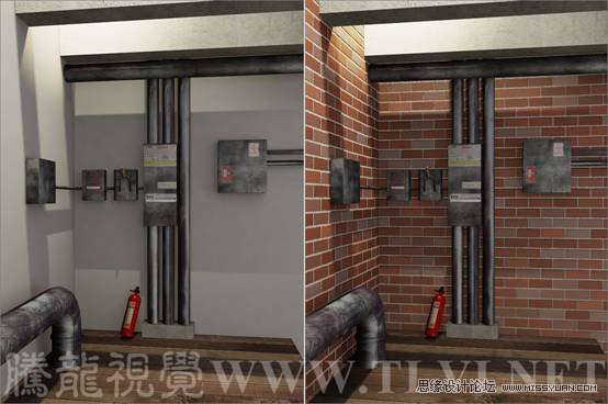 3ds max材质教程：设置砖墙纹理教程