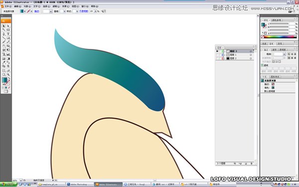 Illustrator绘制矢量风格的中国花鸟画 第11张 Illustrator绘制矢量风格的中国花鸟画 第11张